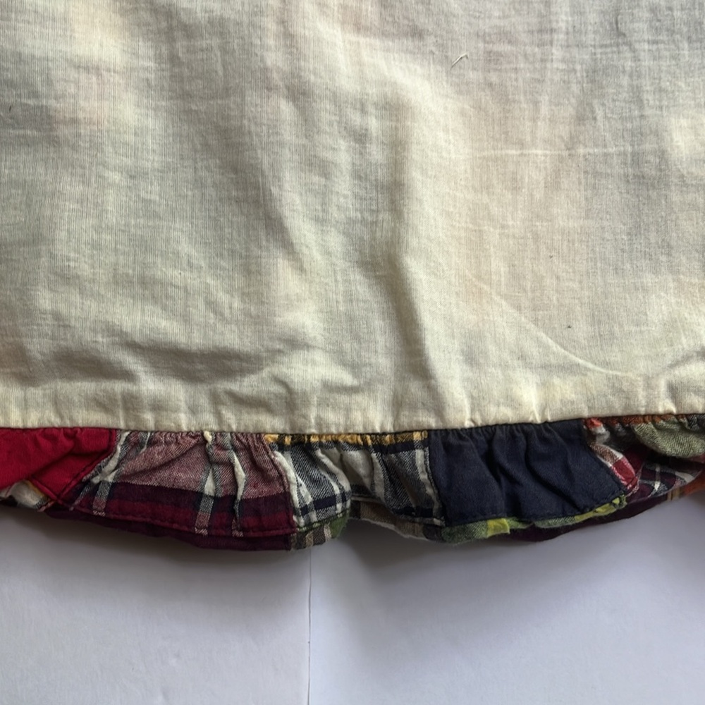 American Eagle Outfitters Bubble Skirt Madras Plaid Patchwork Size 2 - Picture 10 of 14